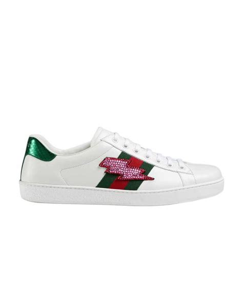 lighting bolt gucci aces|Gucci ace shoes customer service.